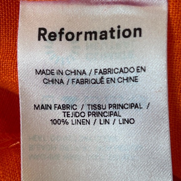 Reformation Orange Strapless Mini Dress - Picture 10 of 12